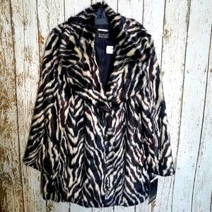 Badgley Mischka Faux Fur Coat